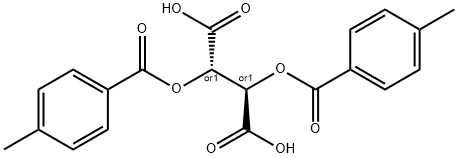 Butanedioic acid, 2,3-bis[(4-methylbenzoyl)oxy]-, (2R,3S)-rel- Structure