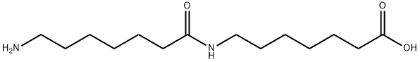 Heptanoic acid, 7-[(7-amino-1-oxoheptyl)amino]- 구조식 이미지