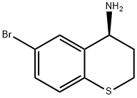 2H-1-Benzothiopyran-4-amine, 6-bromo-3,4-dihydro-, (4S)- Structure