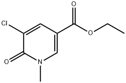 3-Pyridinecarboxylic acid, 5-chloro-1,6-dihydro-1-methyl-6-oxo-, ethyl ester Structure
