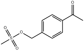 Ethanone, 1-[4-[[(methylsulfonyl)oxy]methyl]phenyl]- Structure