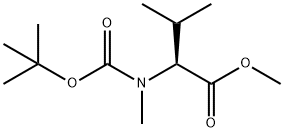 Valine, N-[(1,1-dimethylethoxy)carbonyl]-N-methyl-, methyl ester Structure