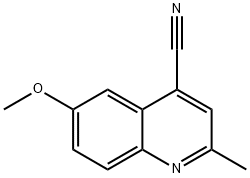 4-Quinolinecarbonitrile, 6-methoxy-2-methyl- Structure