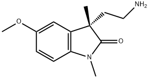 2H-Indol-2-one, 3-(2-aminoethyl)-1,3-dihydro-5-methoxy-1,3-dimethyl-, (3S)- Structure