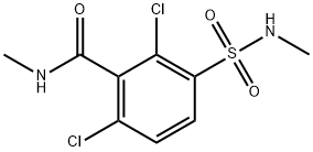 2,6-dichloro-N-methyl-3-(methylsulfamoyl)benzamide Structure