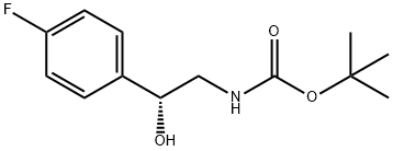 tert-butyl N-[(2R)-2-(4-fluorophenyl)-2-hydroxyethyl]carbamate 구조식 이미지