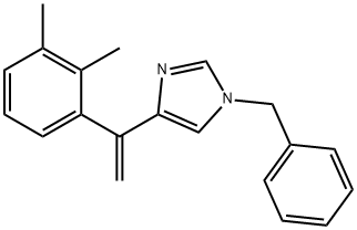 1H-Imidazole, 4-[1-(2,3-dimethylphenyl)ethenyl]-1-(phenylmethyl)- 구조식 이미지