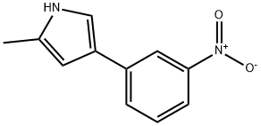 1H-Pyrrole, 2-methyl-4-(3-nitrophenyl)- Structure