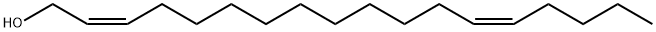 2,13-Octadecadien-1-ol, (2Z,13Z)- Structure