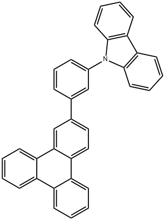 9H-Carbazole, 9-[3-(2-triphenylenyl)phenyl]- Structure