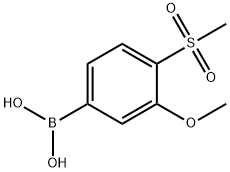(4-Methanesulfonyl-3-methoxyphenyl)boronic acid 구조식 이미지
