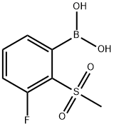 Boronic acid, B-[3-fluoro-2-(methylsulfonyl)phenyl]- Structure