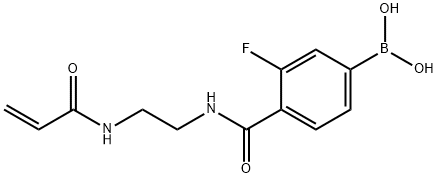 (4-((2-Acrylamidoethyl)carbamoyl)-3-?uorophenyl)boronic acid Structure