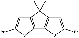 4H-Cyclopenta[2,1-b:3,4-b']dithiophene, 2,6-dibromo-4,4-dimethyl- Structure