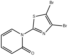 4,5-Dibromo-2-(1H-pyridin-2-one)thiazole Structure