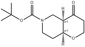 (cis)-tert-butyl 4-oxohexahydro-2H-pyrano[3,2-c]pyridine-6(7H)-carboxylate 구조식 이미지