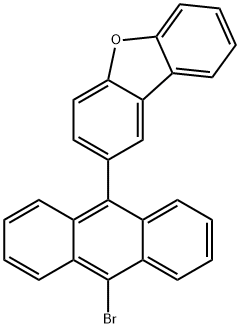 Dibenzofuran, 2-(10-bromo-9-anthracenyl)- Structure