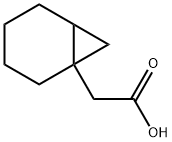 Bicyclo[4.1.0]heptane-1-acetic acid 구조식 이미지