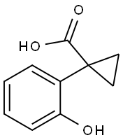 Cyclopropanecarboxylic acid, 1-(2-hydroxyphenyl)- Structure