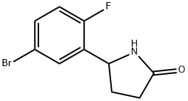 2-Pyrrolidinone, 5-(5-bromo-2-fluorophenyl)- Structure