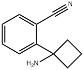 2-(1-aminocyclobutyl)benzonitrile Structure