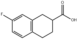 2-Naphthalenecarboxylic acid, 7-fluoro-1,2,3,4-tetrahydro- Structure