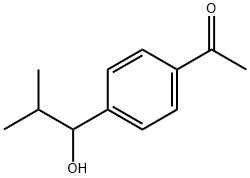 1-[4-(1-Hydroxy-2-methylpropyl)phenyl]ethanone 구조식 이미지