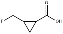 Cyclopropanecarboxylic acid, 2-(fluoromethyl)- Structure