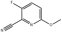 2-Pyridinecarbonitrile, 3-fluoro-6-methoxy- Structure