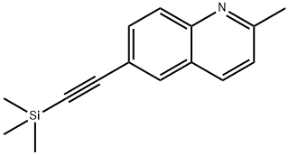 2-methyl-6-[2-(trimethylsilyl)ethynyl]quinoline 구조식 이미지