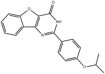 2-(4-isopropoxyphenyl)benzofuro[3,2-d]pyrimidin-4(3H)-one 구조식 이미지