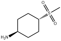 Cyclohexanamine, 4-(methylsulfonyl)-, trans- Structure