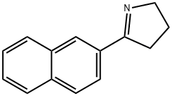 2H-Pyrrole, 3,4-dihydro-5-(2-naphthalenyl)- Structure