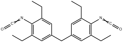 Benzene, 1,1'-methylenebis[3,5-diethyl-4-isocyanato- 구조식 이미지