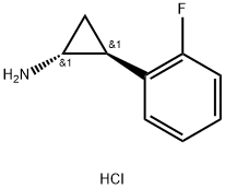 rac-(1R,2S)-2-(2-fluorophenyl)cyclopropan-1-amine hydrochloride 구조식 이미지