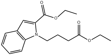 ethyl 1-(4-ethoxy-4-oxobutyl)-1H-indole-2-carboxylate Structure