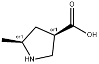 3-Pyrrolidinecarboxylic acid, 5-methyl-, (3R,5S)-rel- 구조식 이미지