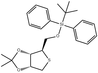 1,4-Anhydro-2,3-O-isopropylidene-5-O-t-butyldiphenylsilyl-4-thio-D-ribitol 구조식 이미지