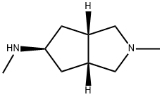 (3aR,5s,6aS)-N,2-dimethyloctahydrocyclopenta[c]pyrrol-5-amine 구조식 이미지