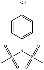 Methanesulfonamide, N-(4-hydroxyphenyl)-N-(methylsulfonyl)- Structure