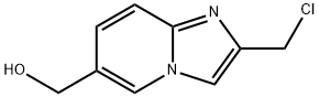 Imidazo[1,2-a]pyridine-6-methanol, 2-(chloromethyl)- 구조식 이미지