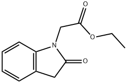 1H-Indole-1-acetic acid, 2,3-dihydro-2-oxo-, ethyl ester Structure