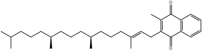 1,4-Naphthalenedione, 2-methyl-3-(3,7,11,15-tetramethyl-2-hexadecenyl)-, [S-[R*,R*-(E)]]- (9CI) 구조식 이미지