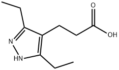 1H-Pyrazole-4-propanoic acid, 3,5-diethyl- Structure