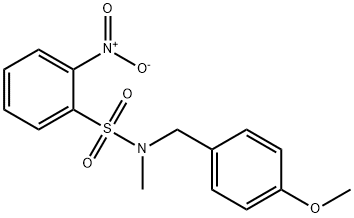 Benzenesulfonamide, N-[(4-methoxyphenyl)methyl]-N-methyl-2-nitro- Structure