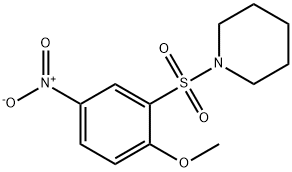 1-[(2-Methoxy-5-nitrobenzene)sulfonyl]piperidine Structure