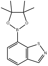 1,2-Benzisothiazole, 7-(4,4,5,5-tetramethyl-1,3,2-dioxaborolan-2-yl)- 구조식 이미지