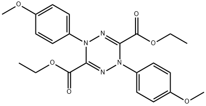 1,2,4,5-Tetrazine-3,6-dicarboxylic acid, 1,4-dihydro-1,4-bis(4-methoxyphenyl)-, 3,6-diethyl ester Structure