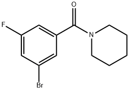 Methanone, (3-bromo-5-fluorophenyl)-1-piperidinyl- 구조식 이미지
