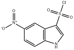 5-nitro-1H-indole-3-sulfonyl chloride Structure